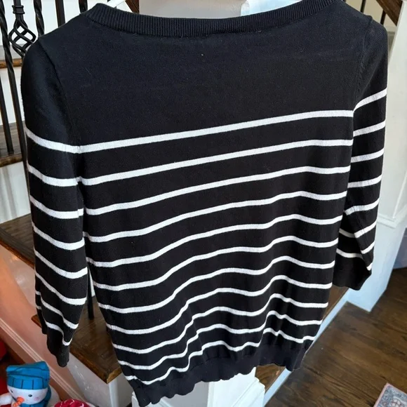 LOFT Cotton Striped Sweater - MP - Picture 5 of 5